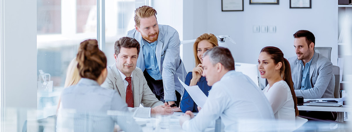Business Besprechung am Tisch