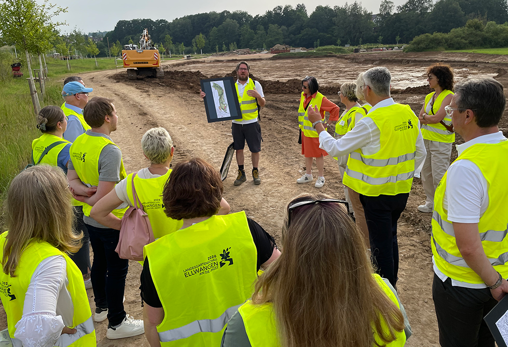 LGS Ellwangen, Benjamin Leidenberger und Besuchergruppe