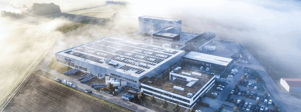 Hauff-Technik Luftaufnahme Gebäude Heidenheim