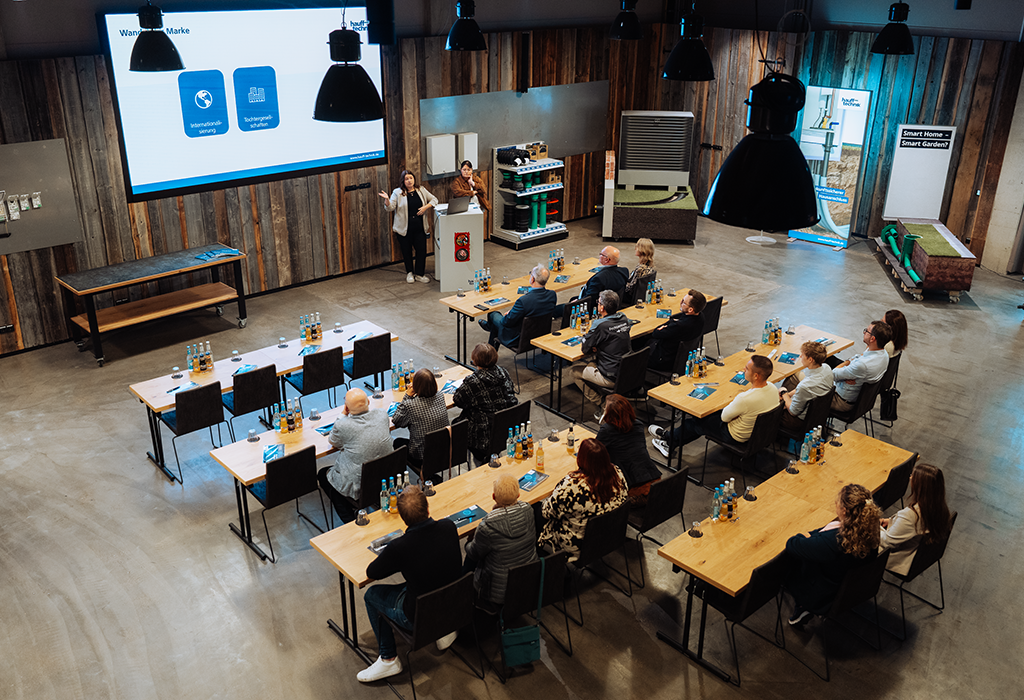 Teilnehmer von oben fotografiert